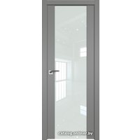 Межкомнатная дверь ProfilDoors 110U R 80x200 (грей, стекло lacobel белый лак)