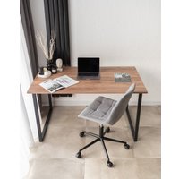 Кухонный стол Notta Лиман 140х80 615156 (дуб крафт табачный/черный матовый)