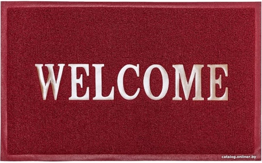 Придверный коврик ComeForte Welcome 50x80 (бордовый)