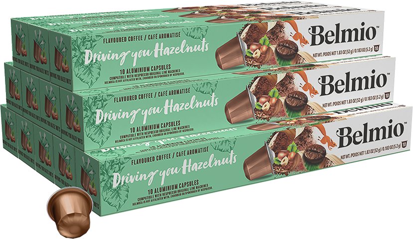 

Кофе в капсулах Belmio Driving you Hazelnuts 120 шт