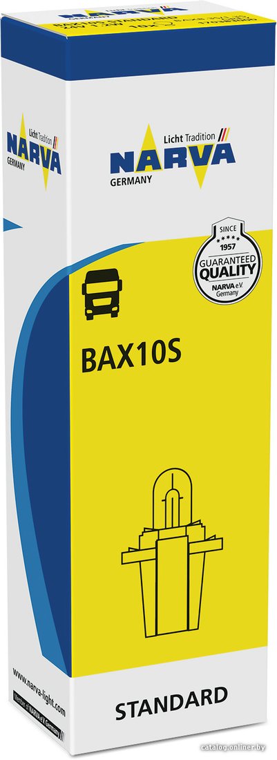 Галогенная лампа Narva BAX10S 1шт [17038]