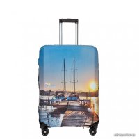 Чехол для чемодана Gianni Conti универсальный 9183 75 см (яхты на закате)