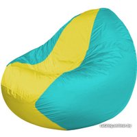 Кресло-мешок Flagman Classic К2.1-41 (бирюзовый/желтый)