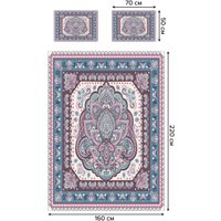 Набор текстиля для спальни Ambesonne Узорчатый лотос 160x220 bcsl_33878