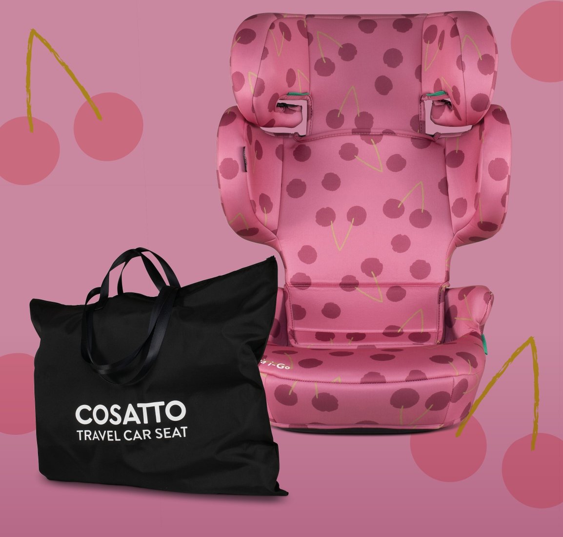 Детское автокресло Cosatto Ninja I-Go R129 Travel (cherry pie)