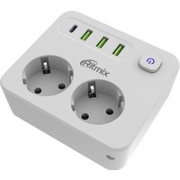 Сетевой фильтр Ritmix RM-023PD (белый)