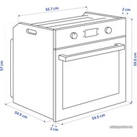 Электрический духовой шкаф Ikea Анрэтта 504.118.67