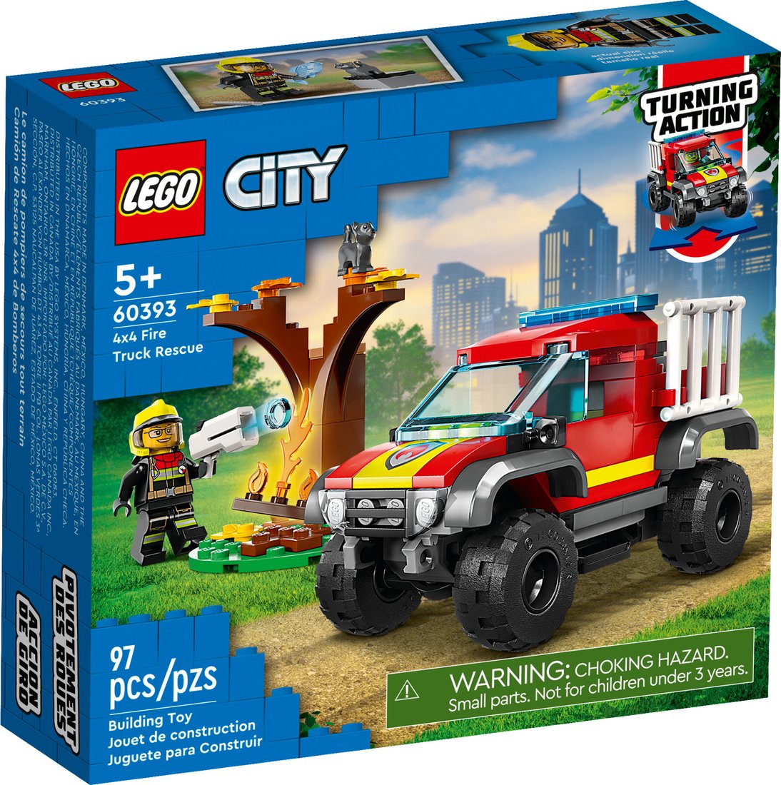 

Конструктор LEGO City 60393 Спасательный пожарный внедорожник