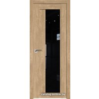 Межкомнатная дверь ProfilDoors 2.72XN R 60x200 (каштан натуральный/стекло черный триплекс)