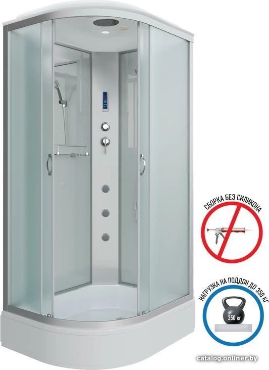 Душевая кабина Niagara NG-33084-14RF 100x80 (матовое стекло)
