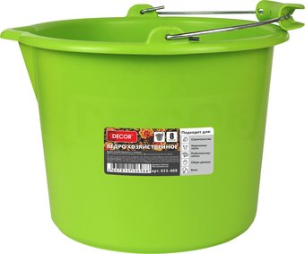 Ведро Decor 633-408 (8 л, зеленый)