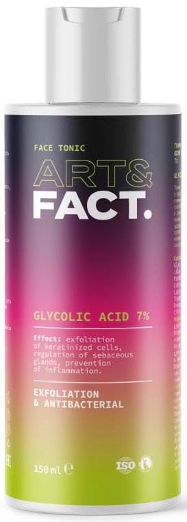 

Art&Fact Тоник-эксфолиант для жирной кожи с гликолевой кислотой 7% Glycolic Acid 7% 150 мл