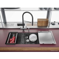 Кухонная мойка Omoikiri Taki 74-U/IF-GM 4993498 (вороненая сталь)