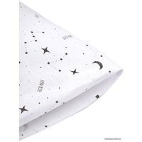 1.5-спальный комплект постельного белья Amarobaby Time To Sleep Stars AMARO-3403-St (белый/черный)