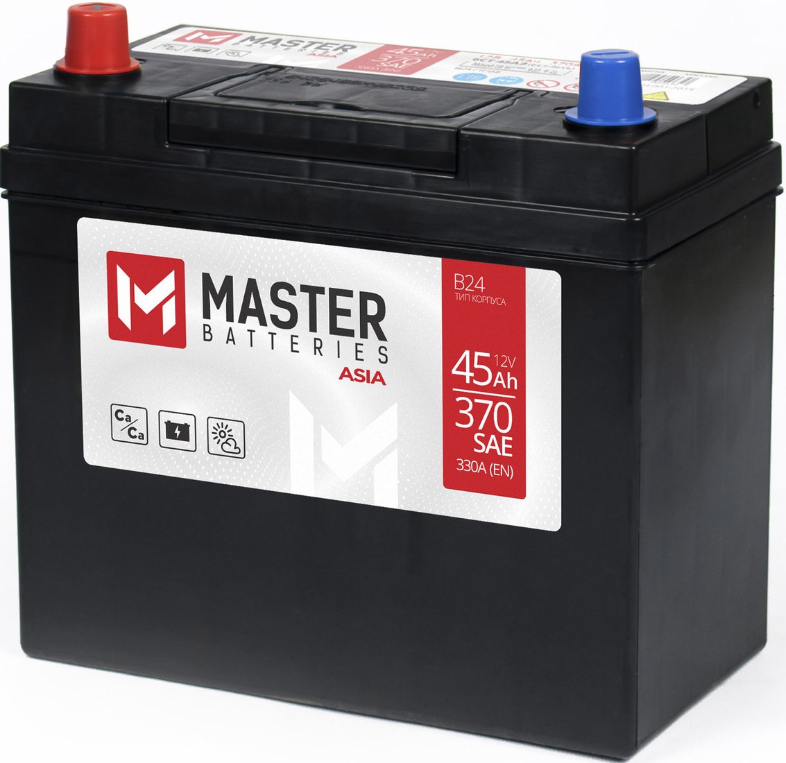 

Автомобильный аккумулятор Master Batteries Asia L+ (45 А·ч)