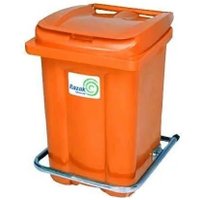 Контейнер для мусора Razak Plast с педалью 60 л (оранжевый)