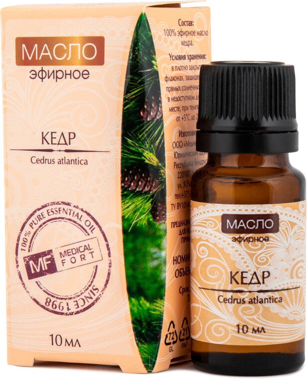 

Medical fort Эфирное масло Medicalfort Кедр 10 мл