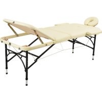 Массажный стол Atlas Sport складной Strong 70 см 3-с алюминиевый (бежевый)