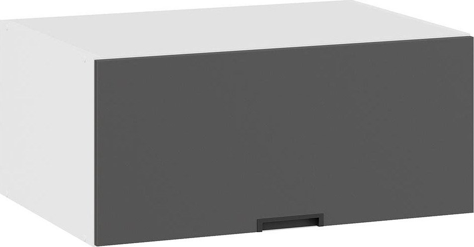 

Шкаф навесной Трия Гренада 1В8ГП (белый/холст вулкан)