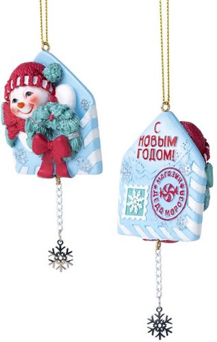 Елочная игрушка Феникс-Презент Снеговик в конверте 87618