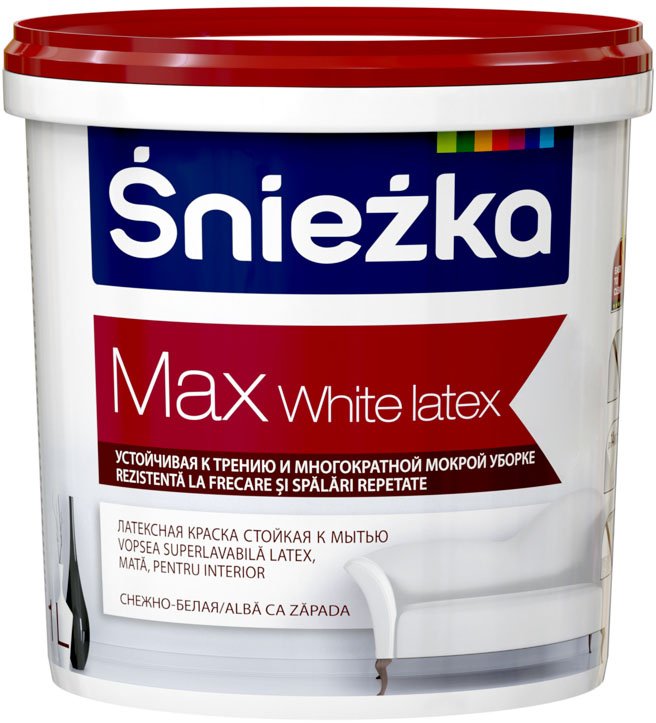 

Краска Sniezka Max White Latex 1 л (белоснежный)