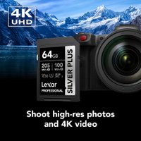 Карта памяти Lexar Professional SILVER PLUS SDXC LSDSIPL064G-BNNNG 64GB в Гомеле