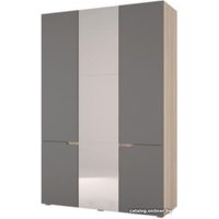 Шкаф распашной Горизонт Анталия (3 двери, сонома/графит софт)