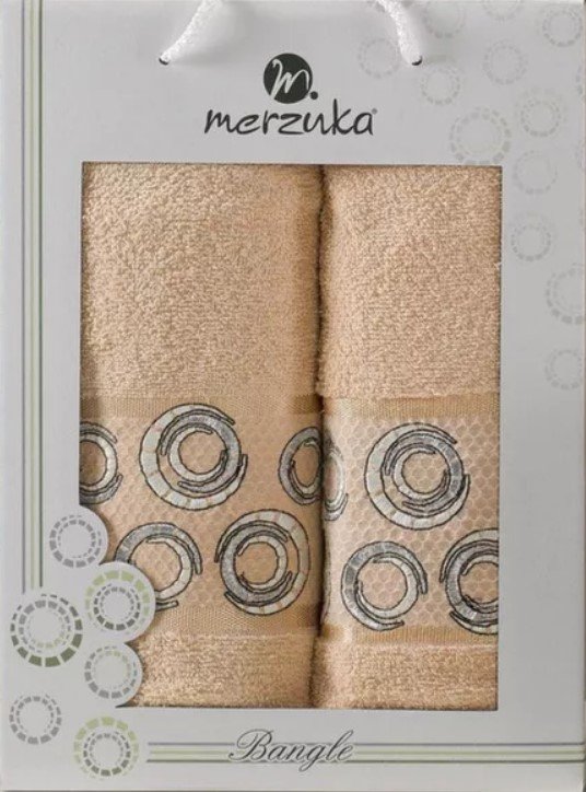 

Набор полотенец Merzuka Bangle 50x90/70x140 11284 (бежевый)
