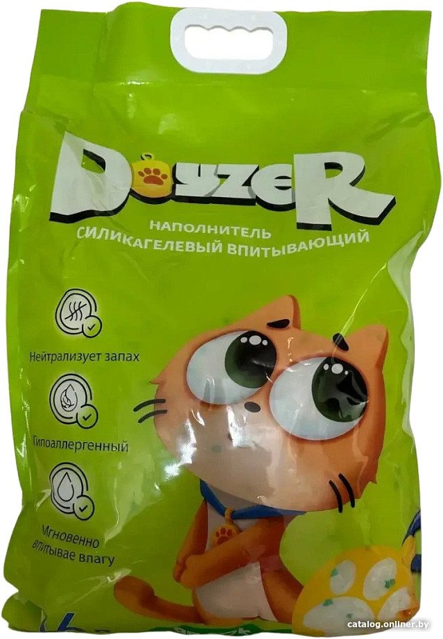 Наполнитель для туалета Doyzer силикагелевый с ароматом яблока 16 л