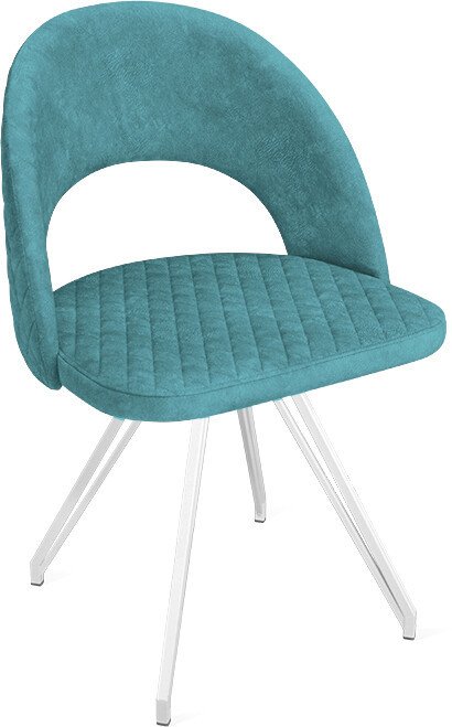 

Стул Трия Гэтсби К4 (белый матовый/микровелюр Wellmart Indigo)