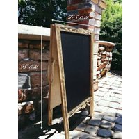 Доска меловая Florbox Для записей 98x50.5x5.5 см (обжиг/черный)