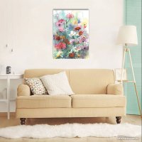 Картина Stamprint Пейзаж цветов АT009 (85x60)