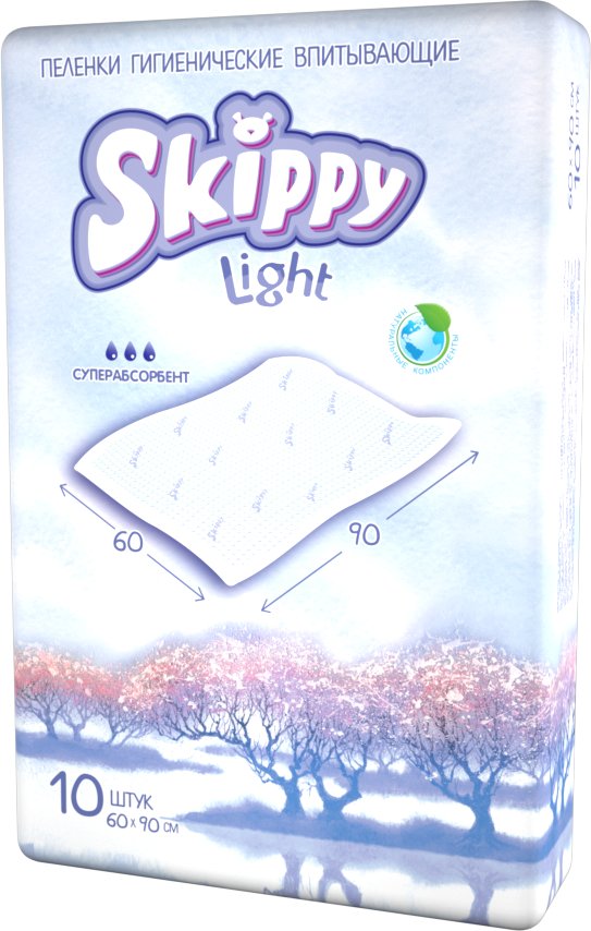 

Набор одноразовых пеленок Skippy Light 60x90 (10 шт)
