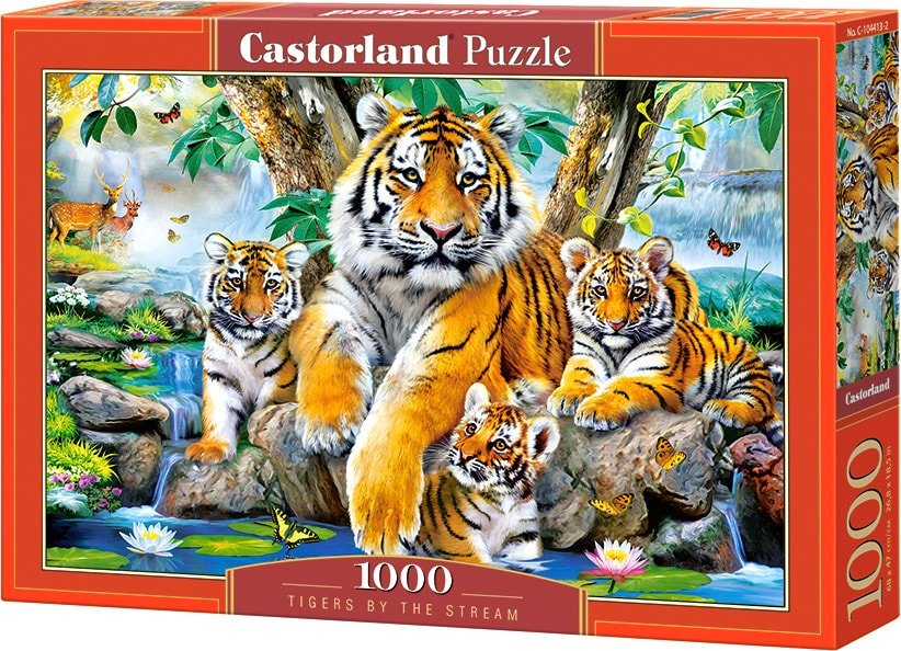 

Пазл Castorland Семья тигров у ручья