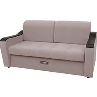 Диван Сириус Лидер-3 ППУ 185x110 (Eva 05 велюр светло-бежевый)