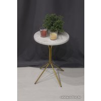 Журнальный столик Sheffilton SHT-CT12-1 (золото/бетон хафит)