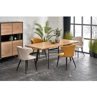 Кухонный стол Halmar Dickson 2 150-210/90x75 (натуральный/черный)