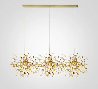 Подвесная люстра ImperiumLoft Tezani Argent Suspension Linear Gold 3 L110 40.2060-3