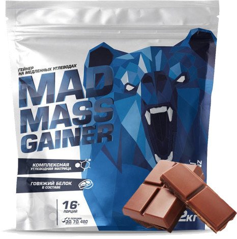 

Гейнер Siberian Nutrogunz Mad Mass Gainer MG013 (2000 г, двойной шоколад)