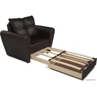 Кресло-кровать Мебель-АРС Квартет (экокожа, шоколад)