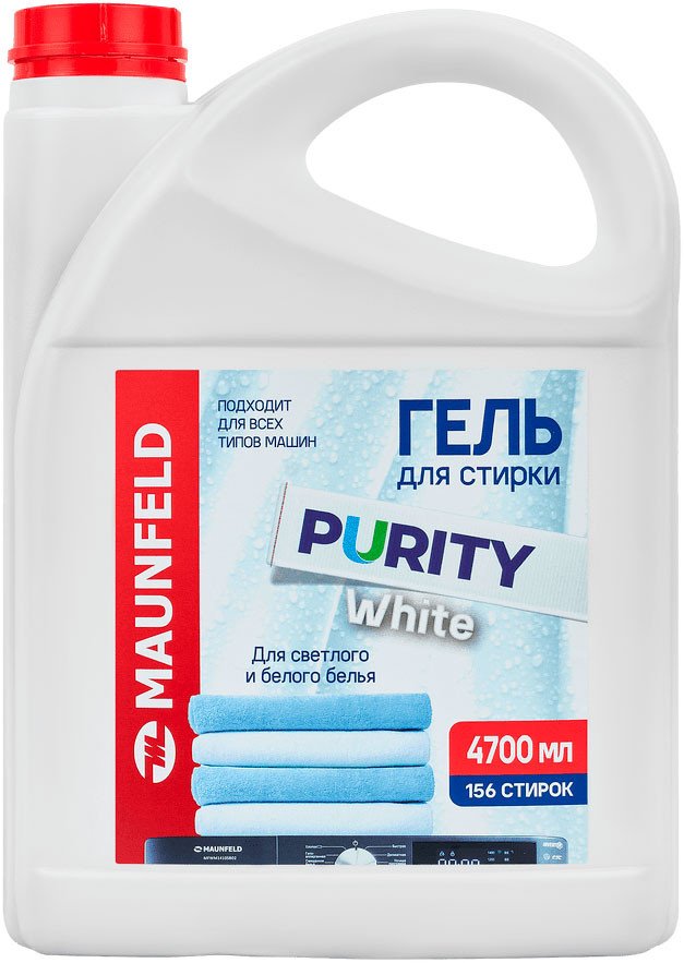 Гель для стирки MAUNFELD Purity White MWL4700PW 4.7 л