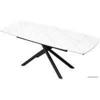 Кухонный стол M-City Rivoli 140 Matt 614M04287 (White Marble Solid Ceramic/Black)