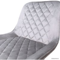 Стул AksHome Leros (светло-серый велюр HLR-20/черный)