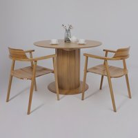 Кухонный стол Оримэкс Олаф 1100-1400x1100 (светлый дуб без тонировки/светлый дуб)