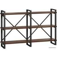 Стеллаж LoftyHome Лондейл Рант 160 (коричневый/черный)