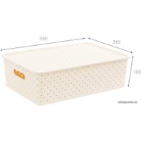 Коробка для хранения Violet Береста 522126 (слоновая кость)