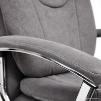 Офисное кресло TetChair Softy LUX (флок, серый)