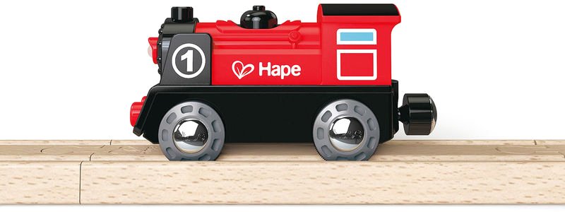 

Поезд Hape Паровоз со светом на батарейках E3703