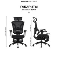 Офисное кресло Evolution LX 3 Black (черный)