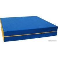 Cпортивный мат КМС №8 складной 200x100x10 (синий/желтый)
